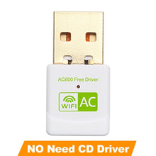Load image into Gallery viewer, Free Driver USB Wifi Adapter 600Mbps Wi fi Adapter 5 ghz Antenna USB Ethernet PC Wi-Fi Adapter Lan Wifi Dongle AC Wifi Receiver