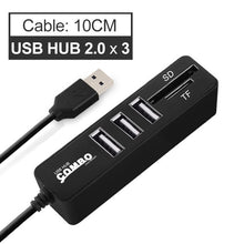 Load image into Gallery viewer, USB Hub 3.0 Multi USB 3.0 Hub USB Splitter High Speed 3 / 6 Ports Hab TF SD Card Reader All In One For PC Computer Accessories